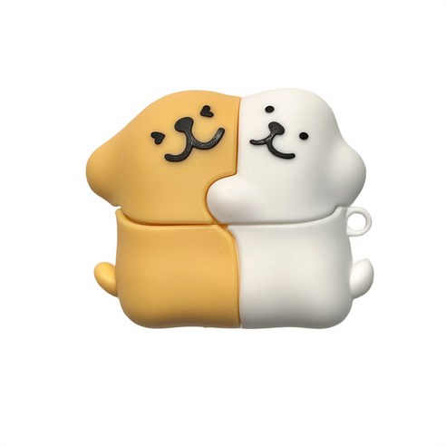 칼리고 갤럭시 버즈 호환 귀여운 케릭터 케이스, 4. 강아지커플, 버즈3 / 버즈3pro, 1개