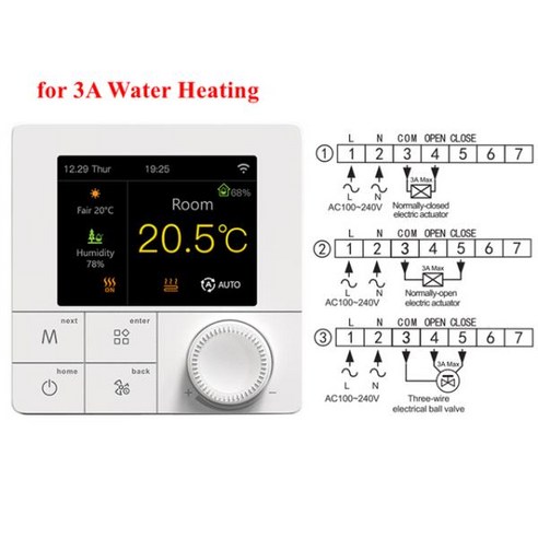 보일러 온도 조절기 투야 와이파이용 스마트 바닥 난방 전기 물 가스 컨트롤러, CHINA, 3A Boiler