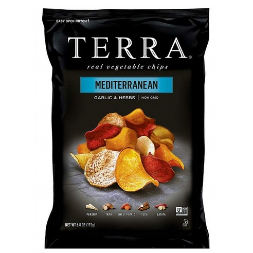 테라칩스 리얼 베지터블 칩 메디터레이니언 갈릭 & 허브, 192g, 1개