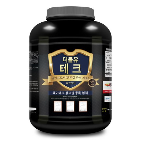 웨이테크 더블유테크 웨이프로틴 단백질보충제 /근육헬스보충제/사은품 증정, 2kg, 2개