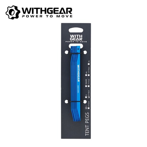 위드기어 알루미늄 V팩 PGVP1 고강도 캠핑 타프 국산 텐트팩, 19cm, 블루, 1개