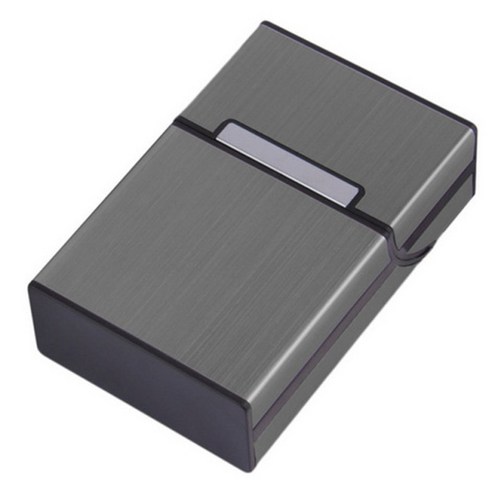 Sunlink 가벼운 알루미늄 시가 담배 케이스 홀더 포켓 박스 저장 용기 액세서리, 1개, Grey