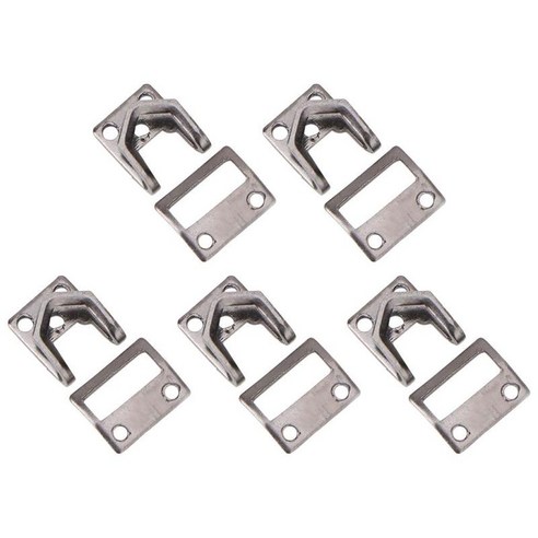 5pcs 금속 바지 패스너 허리 조임쇠 걸쇠 의류 공예 고정 도구 브래지어 후프 액세서리, 스타일 5 그레이, 작은, 구리