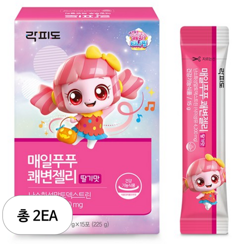 [본사직영] 락피도 슈팅스타 캐치티니핑 매일푸푸 쾌변젤리 45포 3박스 / 45일분, 225g