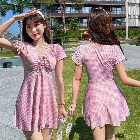 KORELAN 여성분체 소프트 컵 수영복(810419), 핑크/핑크, M[75-95근]