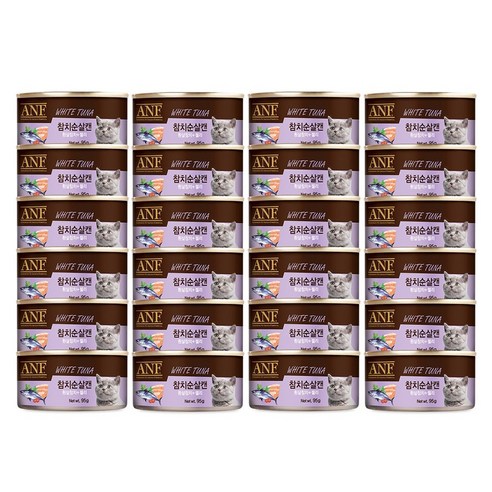 ANF 캔 고양이 간식 참치순살 95g x 24개