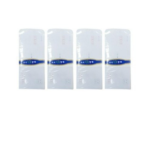 이화 A4 규격 인쇄유 봉투 105 x 220 mm 100p, 혼합색상, 32개