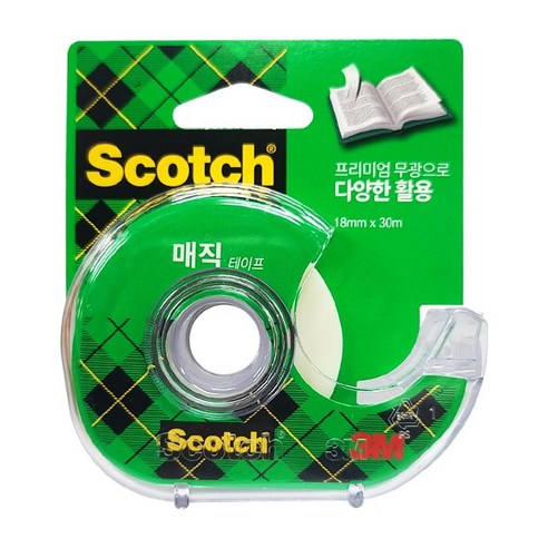 쓰리엠 스카치 매직 테이프 810D 18mm x 30m, 1개