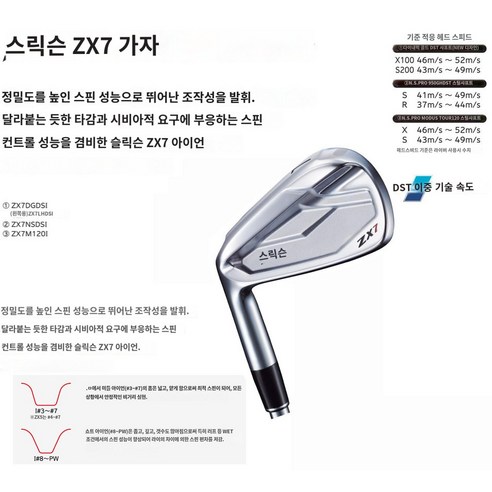 좌타를 위한 완벽한 선택, 다이나믹골드 S200 스틸샤프트와 편안한 그립감, 고품질의 내구성과 세련된 디자인