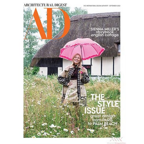 Architectural Digest Usa 2022년9월호 (미국 홈 인테리어 잡지 책 아키텍처럴 아이제스트 Sienna Miller 시에나 밀러) - 당일발송... 