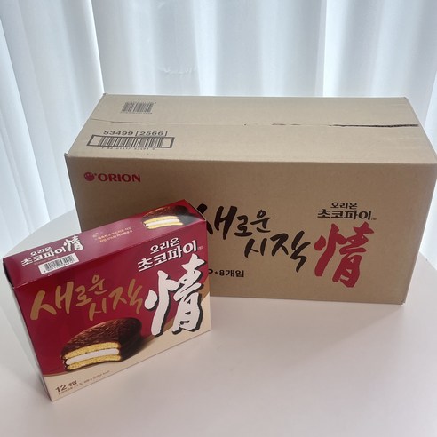[사무실간식 간식추천 과자선물] 오리온 초코파이, 1개, 초코파이 12p