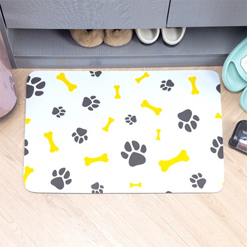 어썸그루브 풋스토리 빨아쓰는 규조토 발매트 40*60cm, doggy feet