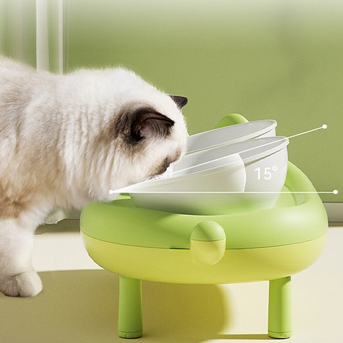 밥멍냥 강아지 밥그릇 고양이 물그릇 댕체공학설계, 1개