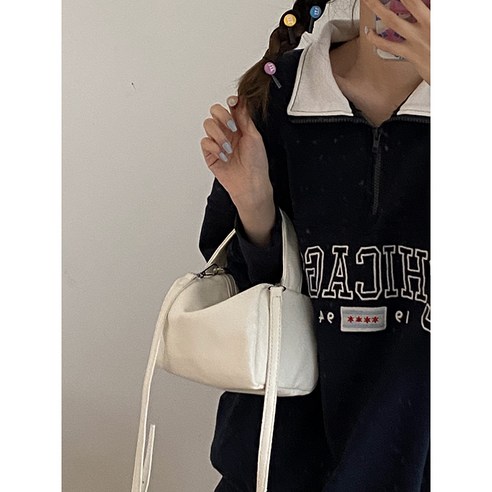 한국어 핸드백 여성 새로운 유행 겨드랑이 가방 프랑스 틈새 모든 일치 작은 사각형 가방 Crossbody 가방