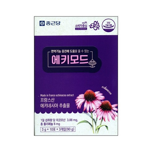 에키모드 30포 에키네시아 추출물 면역기능 증진 도움, 1개, 30회분