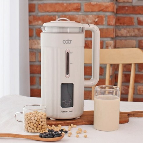 셰프라인 저소음 자동세척기능 유리내솥 대용량 두유제조기 2color, 소프트그린