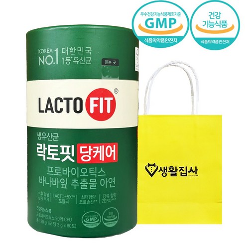 종근당건강 락토핏 당케어 60p, 120g, 1개