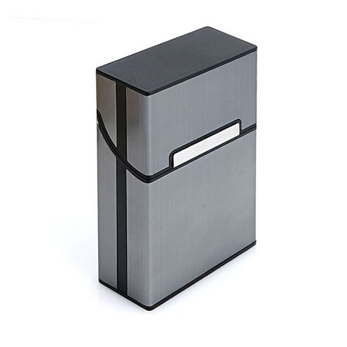 새로운 담배 시가 포켓 컨테이너 저장 팩 라이트 알루미늄 케이스 상자 홀더, 검은 색