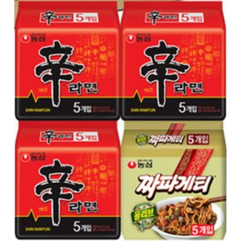 [SaleNOWㅣ인기상품] 맛있는 콤보: 농심 신라면과 짜파게티, 맛과 만족감의 만남 [세일나우ㅣ추천상품]
