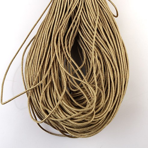 [Y-22-55]심지폴리매듭실 1mm 겨자 5yd(450cm)