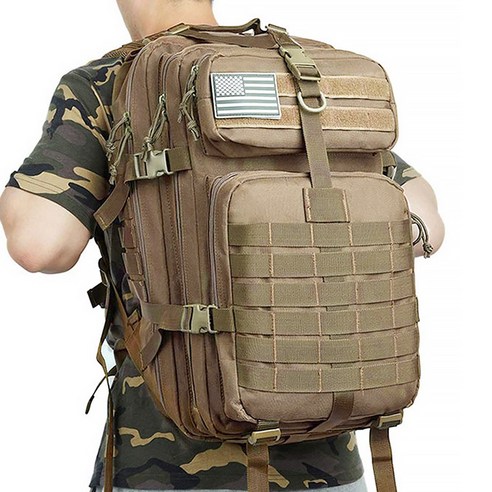대용량 헬스백팩: 크로스핏, 캠핑, 밀리터리, 여행에 이상적인 전술 군인가방