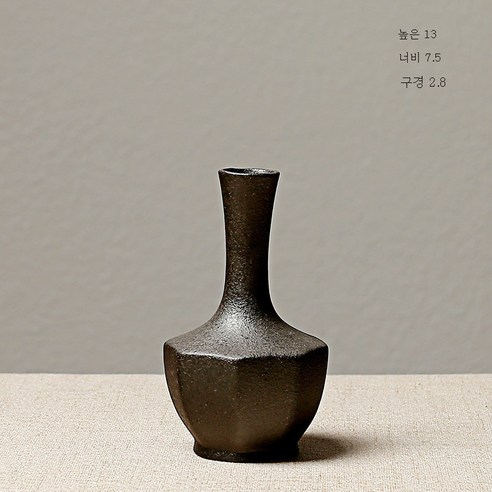 DFMEI 굵은 도자기 꽃꽂이 미디엄 플레이트 빈티지 도자기 심플 드라이플라워 아이디어 소품기 수배화 꽃꽂이 선의, DFMEI D타입-야흑, {"크기":"하나"}