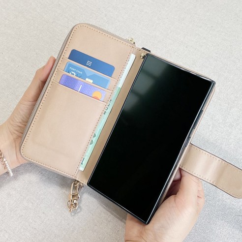 실용성과 내구성을 겸비한 고급 가죽 지갑형 다이어리 케이스