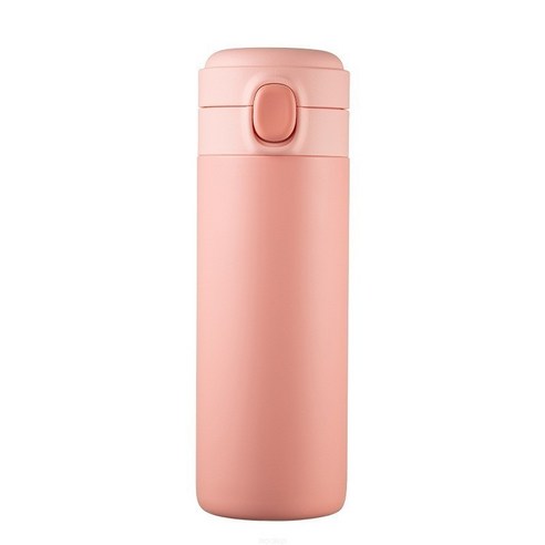 ROGBID스테인레스 스틸 보온컵 창조적 인 숙녀 바운스 컵 축제 휴대용 물 컵, 320ml, 핑크-316