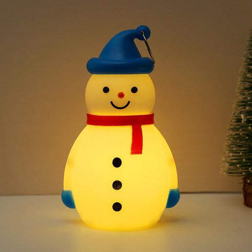 Hyades 크리스마스 LED 장식 조명 눈사람 무드등 4개 세트