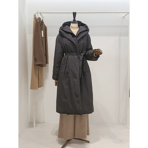 ZOOC 파주점 zooc 주크 후드디테일 벨티드 구스 롱 패딩점퍼 V244PSG940 269350