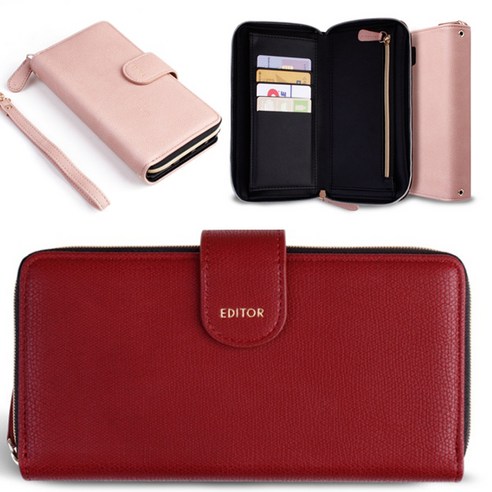 갤럭시S23플러스 (SM-S916N) JT 에디터 피렌체 지퍼 다이어리 폰 케이스 – 스트랩 포함