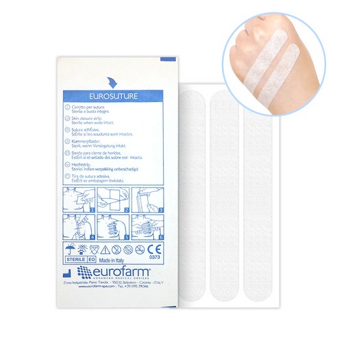 유로팜 유로슈처(eurosuture) 의료용봉합유지기(717450) 13x100mm 6스트립 x 1매, 1개