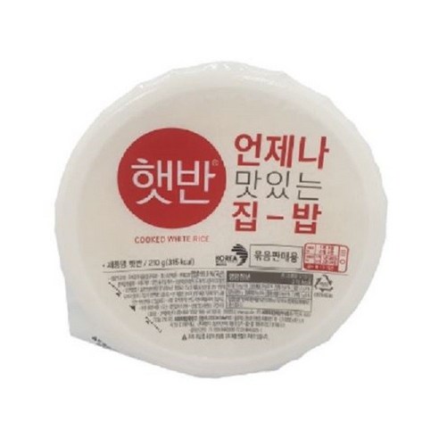 즉석 CJ 언제나 맛있는 집밥 햇반 210g X 6개