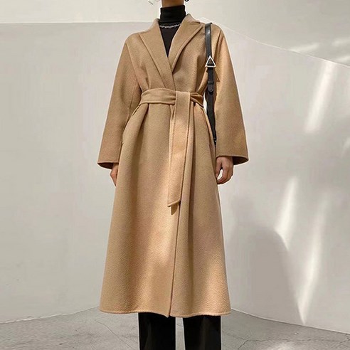 순이들 여성 캐시미어 핸드메이드 롱코트