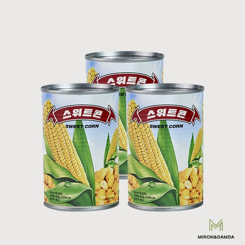 스위트콘 옥수수콘 옥수수캔 통조림 425g, 5개