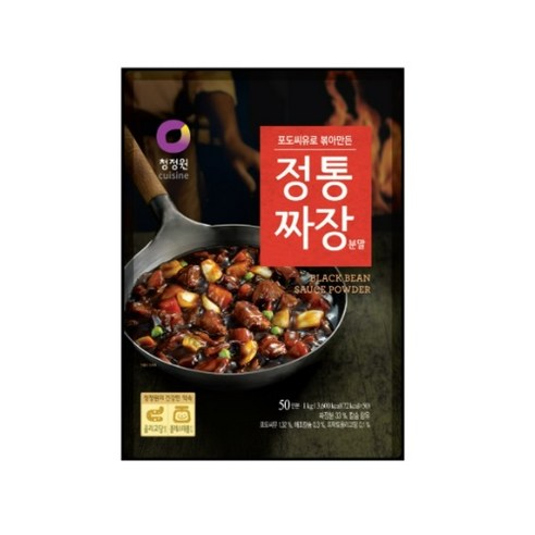 [쇼반] 청정원 프리미엄 정통짜장분말 1kg/ 대용량 50인분, 1kg, 6개