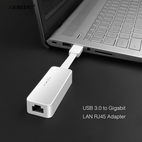 KEBIDU USB 이더넷 어댑터 USB 2.03.0 1001000Mbps 기가비트 RJ45 Lan USB 네트워크 변환기 컴퓨터 노트북, [1] USB 30 1000Mbps