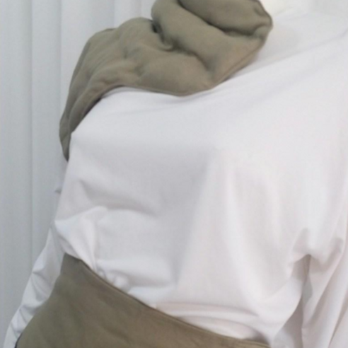 불가마 생리통찜질팩/체온1도UP/면역력강화/산후통 배알이 승모근 경추 어깨 무릎/편백허브 자옥석 황토볼외2종 충진, 카키, 1개