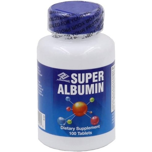 Nuhealth 슈퍼 알부민 100정 2병 배송 / Nuhealth Super Albumin 500mg, 2개