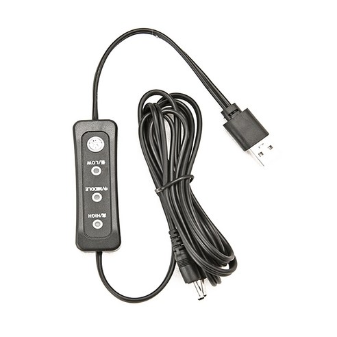 5V USB 온도 컨트롤러 히터 온도 조절기 2 개의 충전 케이블 용 1 개