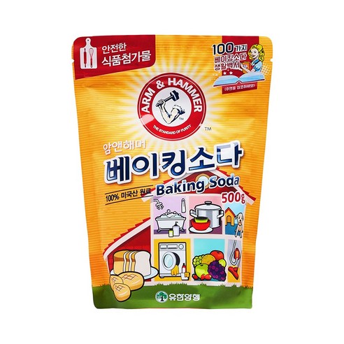 유한양행 암앤해머 베이킹소다, 4개, 500g