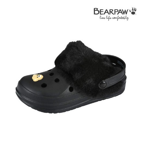 베어파우(BEARPAW) CONNIE KIDS 털 슬립온 K884001OD-K (털 탈부착 가능)