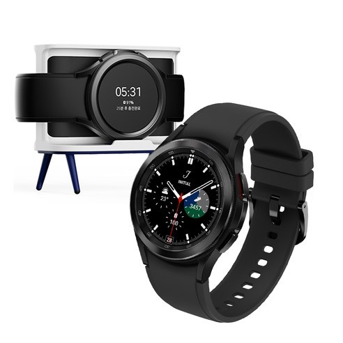 삼성전자 갤럭시 워치 4 클래식 42mm + 셰리프 TV 워치 스탠드, 블랙, GPS