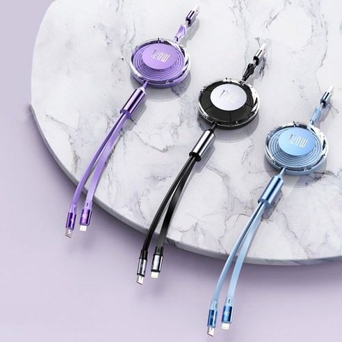 엉킴 없는 편리함, 레드에셋 초고속 충전 릴케이블로 디지털 라이프를 업그레이드하세요.