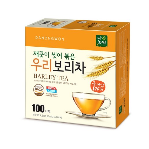 다농원 우리보리차 100T, 1.2g, 100개입, 1개