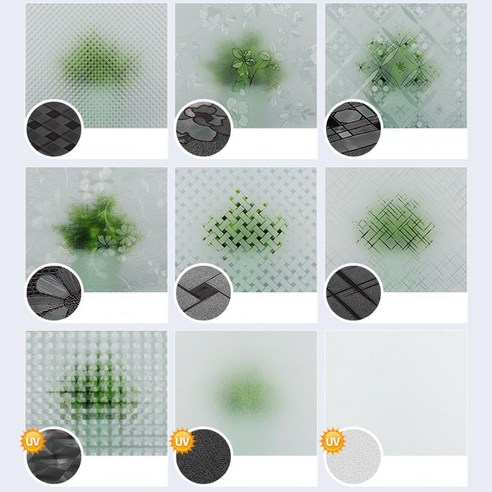 창문 유리문 사생활보호 자외선차단 반투명 시트지 3M 욕실, 창문필름 사선격자 3M