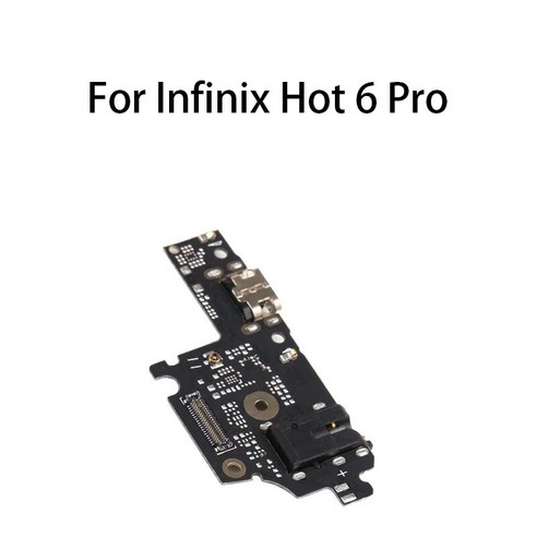 USB 충전 포트 잭 도크 커넥터 보드 플렉스 케이블 Infinix Hot 6 Pro X608, 한개옵션1, 한개옵션0