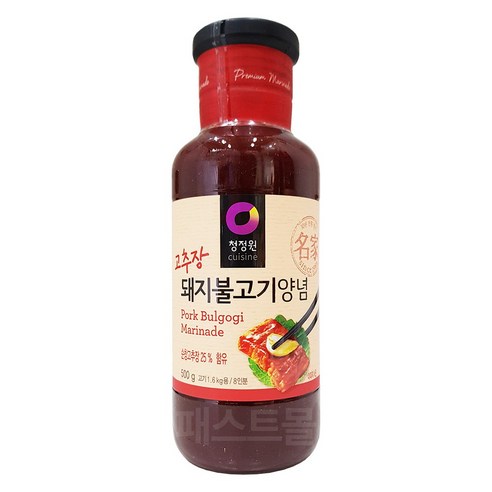 [청정원] 돼지불고기 양념 500g, 1개