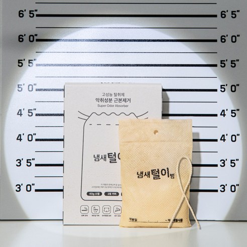 냄새털이범 6개월 사용하는 초강력 탈취제, 90g, 5개