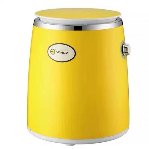 아기세탁기 전자동 미니 세탁기 속옷 세탁기3KG (세탁탈수일체기), 노란색